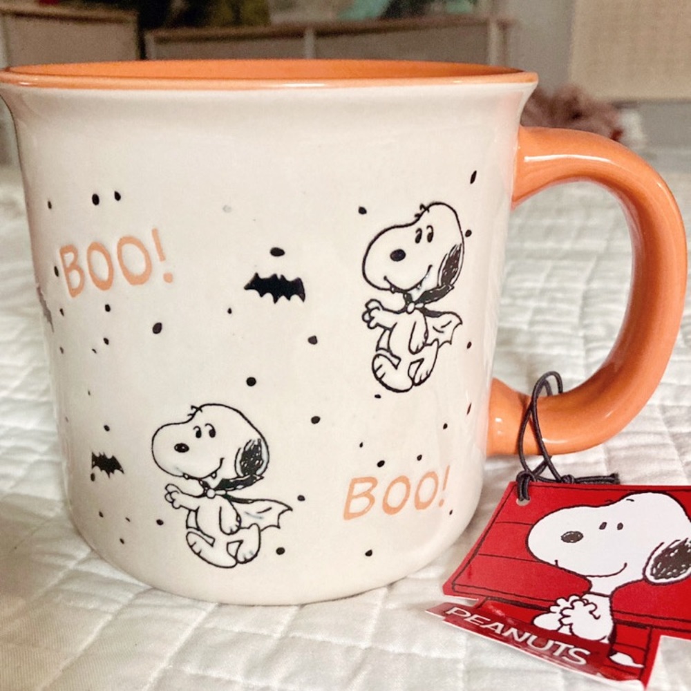 NWT BRAND NEW Peanuts Snoopy Fall Autumn Halloween Mug
